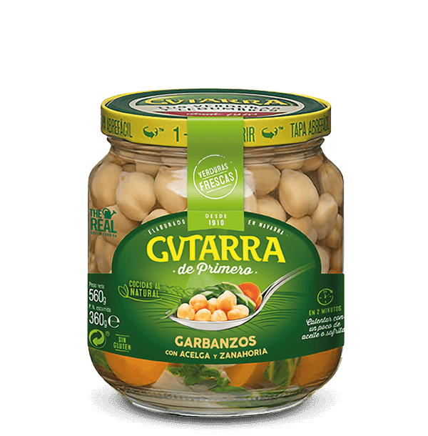 Garbanzos, acelga y zanahoria - HOY NO COCINO Gvtarra
